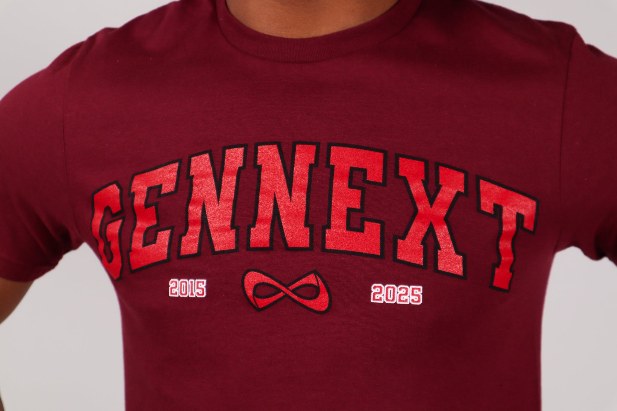 GenNext 10th Anniversary Tshirt - Maroon