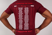 GenNext 10th Anniversary Tshirt - Maroon
