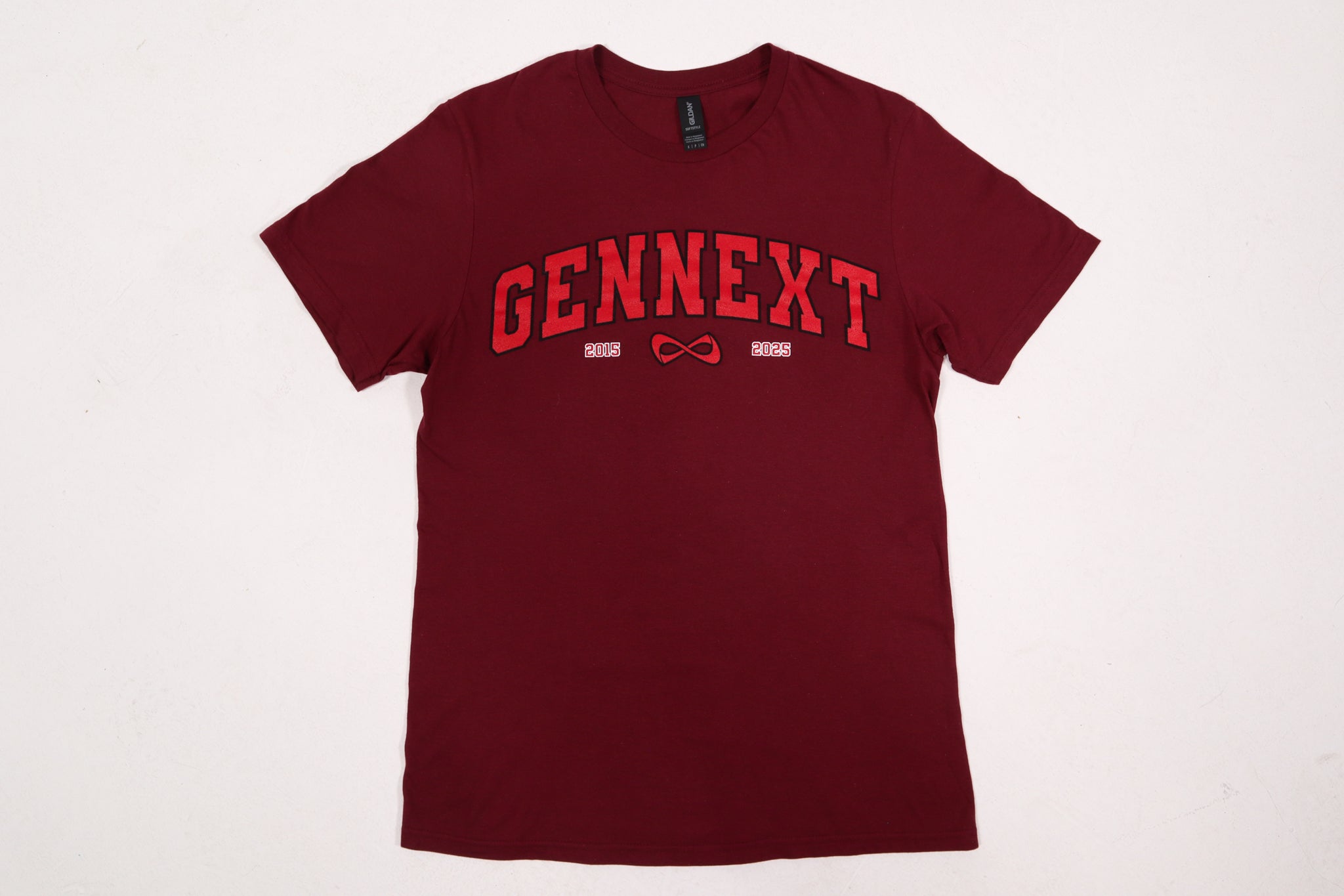 GenNext 10th Anniversary Tshirt - Maroon