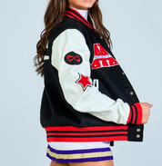 All American Black Letterman Jacket