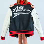 All American Black Letterman Jacket - Nfinity™ Cheer - Final Sale