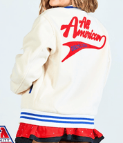 All American White Letterman Jacket - Nfinity™ Cheer - Final Sale