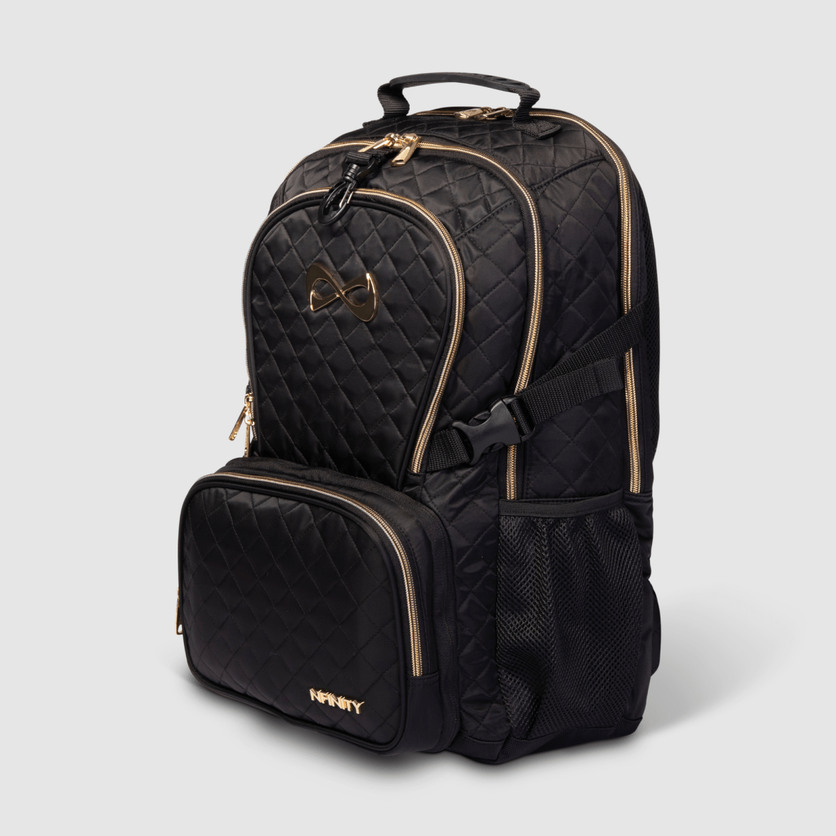 Black and Gold Backpack - Durable Quilted Backpack – Nfinity