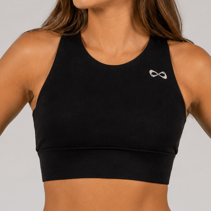 HIGH NECK LONGLINE BRA - MULTIPLE COLORS - Nfinity™ Cheer - Sports Bra