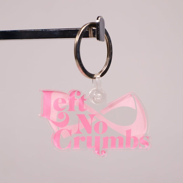 Left No Crumbs Keychain Pink | Premium Cheerleading Gear