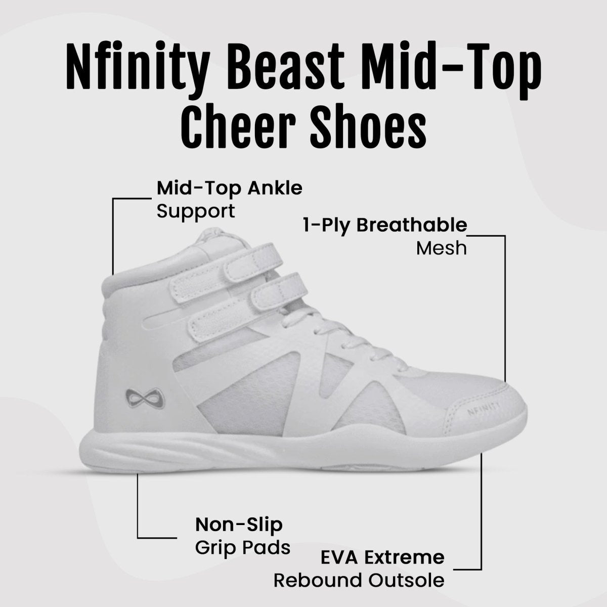 Nfinity Beast Cheer Shoes - Mid & High Top Cheer Shoe – Nfinity™ Cheer
