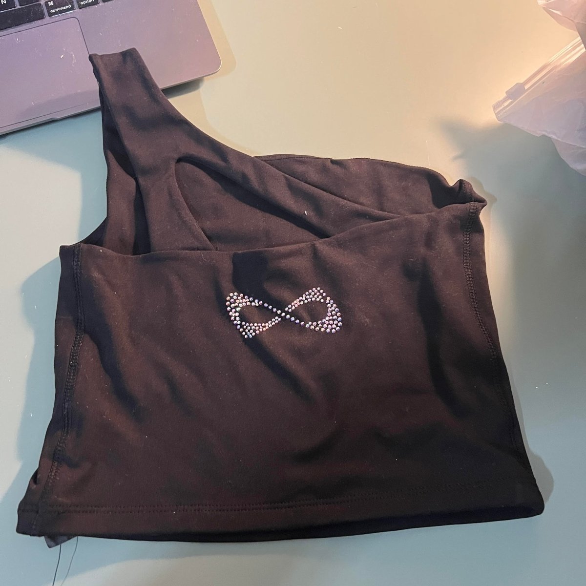 Nfinity One Shoulder Rhinestone Tank - Nfinity™ Cheer - 