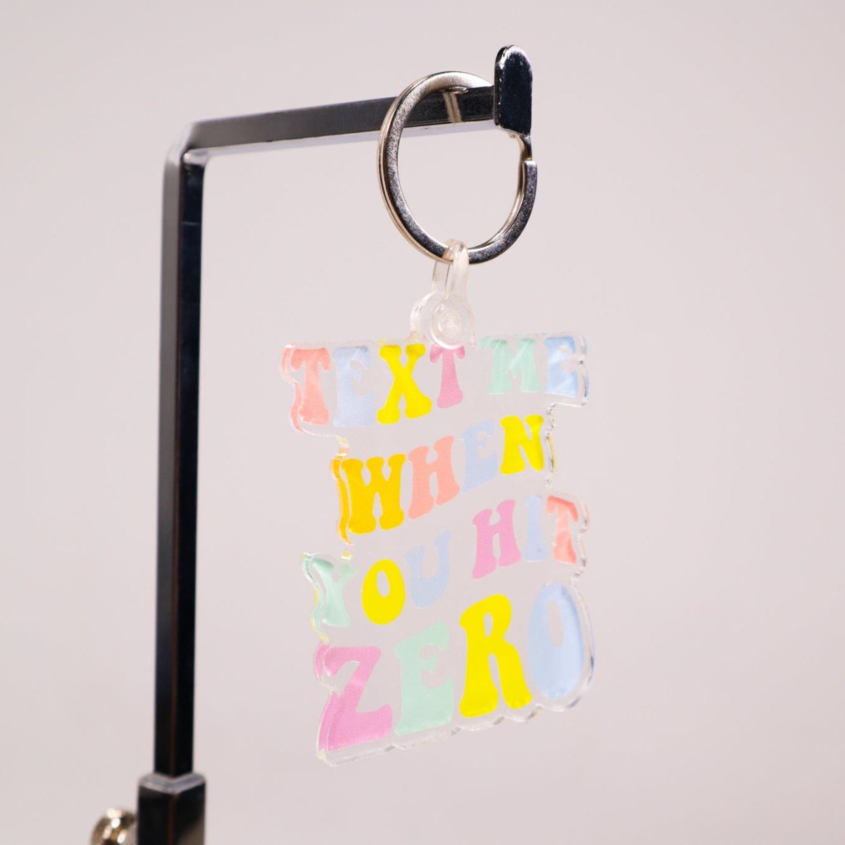 TEXT ME WHEN YOU HIT ZERO - KEYCHAIN - Nfinity™ Cheer - Accessories