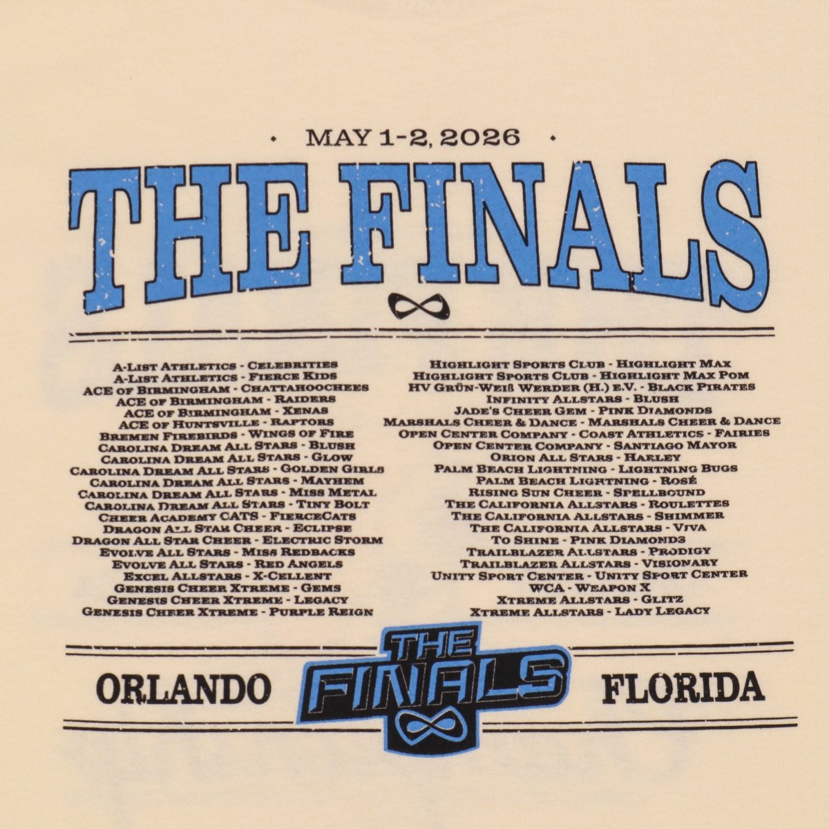 The Finals 2026 Event TShirt - Nfinity™ Cheer - 