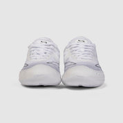 Nfinity Vengeance cheer shoe in white, pair, front view
