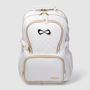 White Quilted - Gold Backpack - Nfinity™ Cheer - 