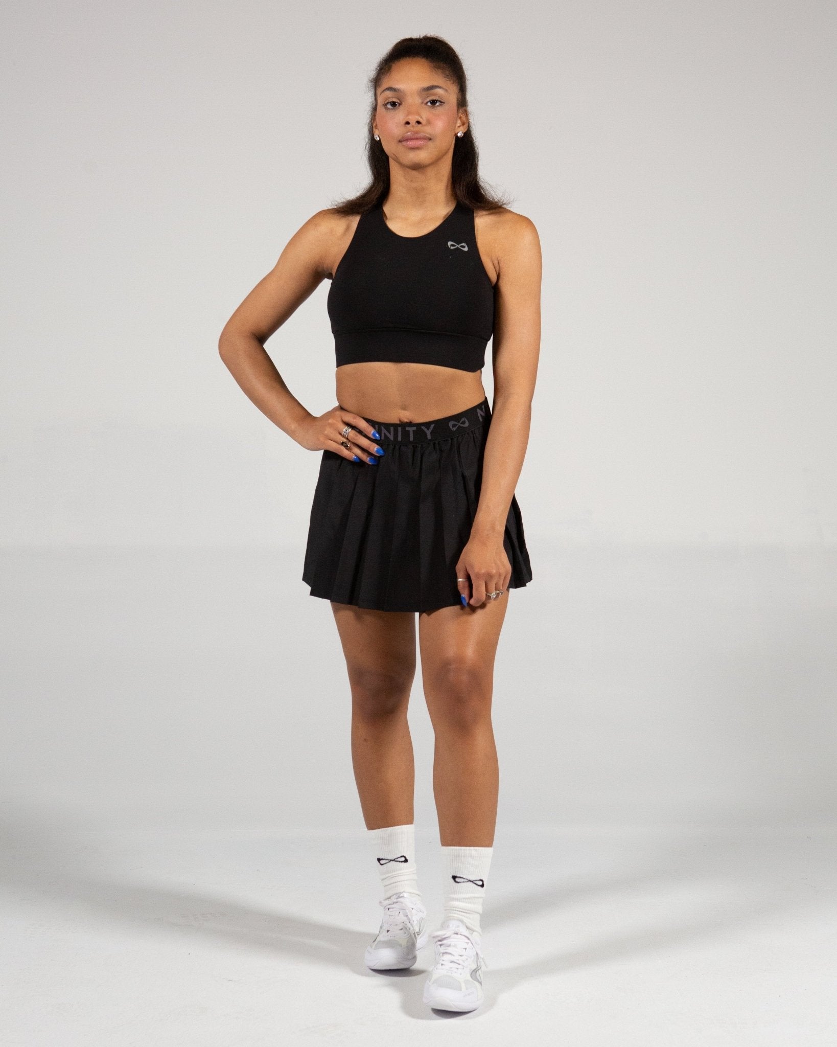 HIGH NECK LONGLINE BRA - MULTIPLE COLORS - Nfinity -