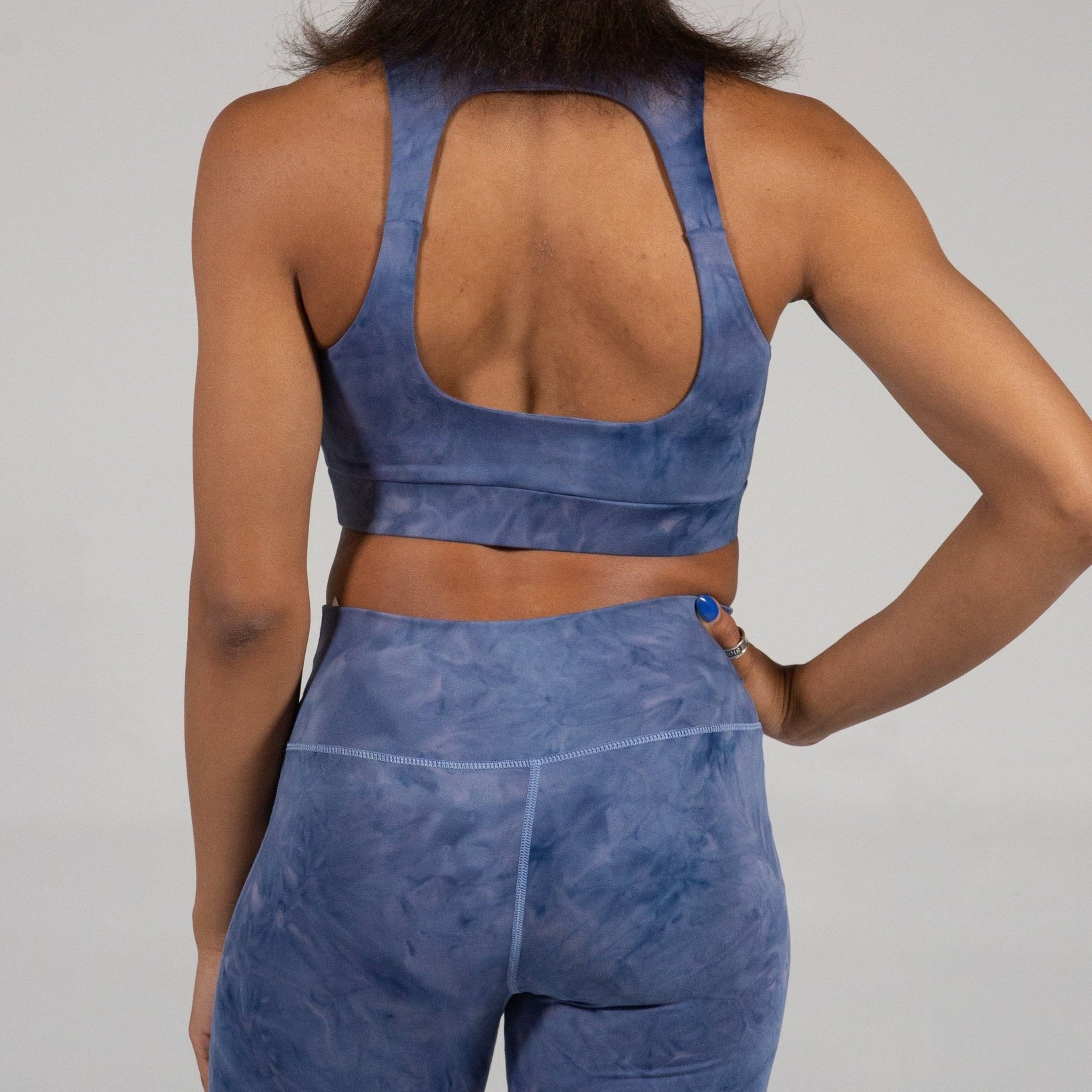 NFINITY HIGH NECK OPEN BACK TIE DYE BRA - Nfinity - Sports Bra