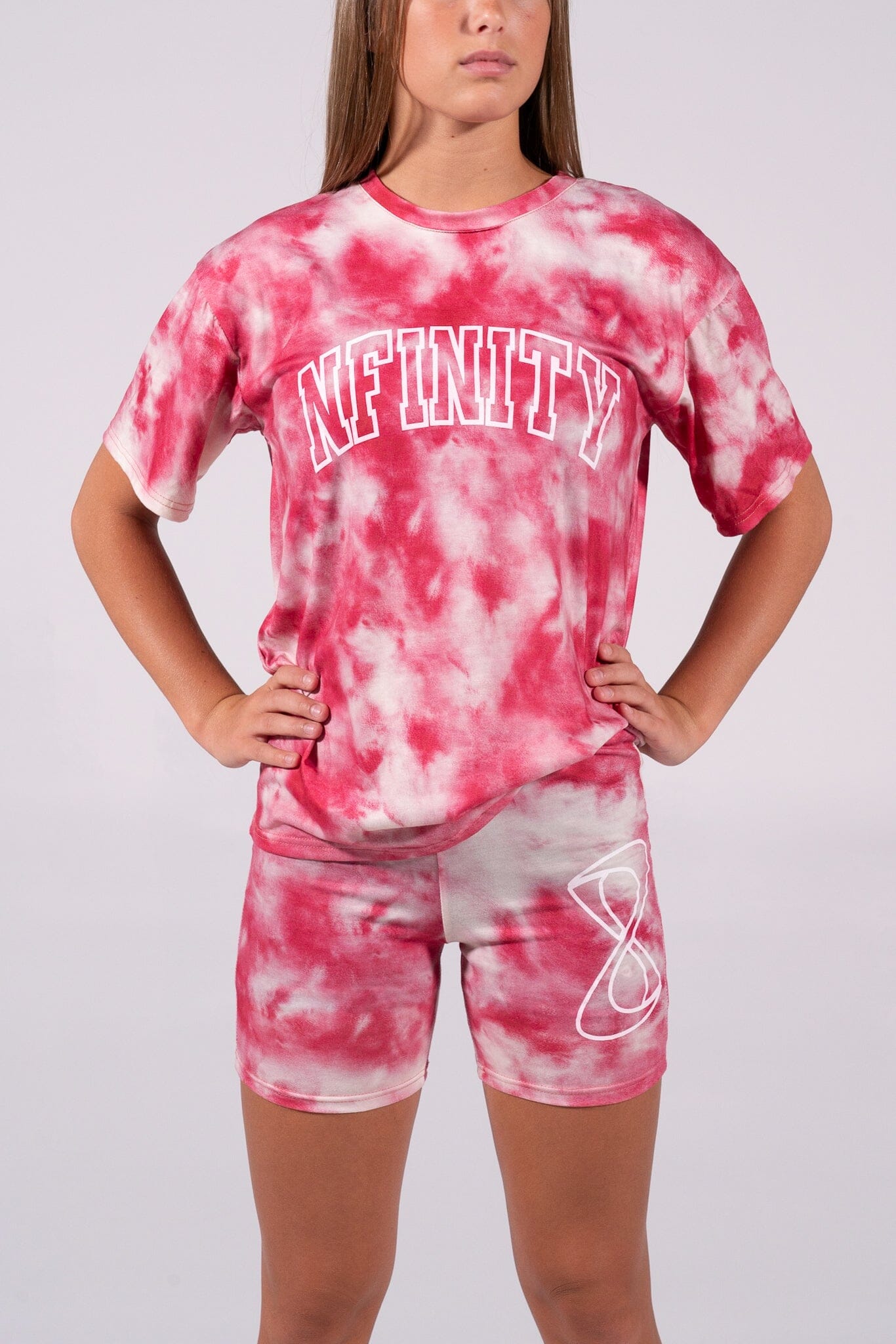 NFINITY SOFT TIE DYE BIKER SHORT - Nfinity - Shorts