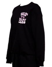 NFINITY TEXT ME WHEN YOU HIT ZERO ™ - BLACK CREWNECK - Nfinity -
