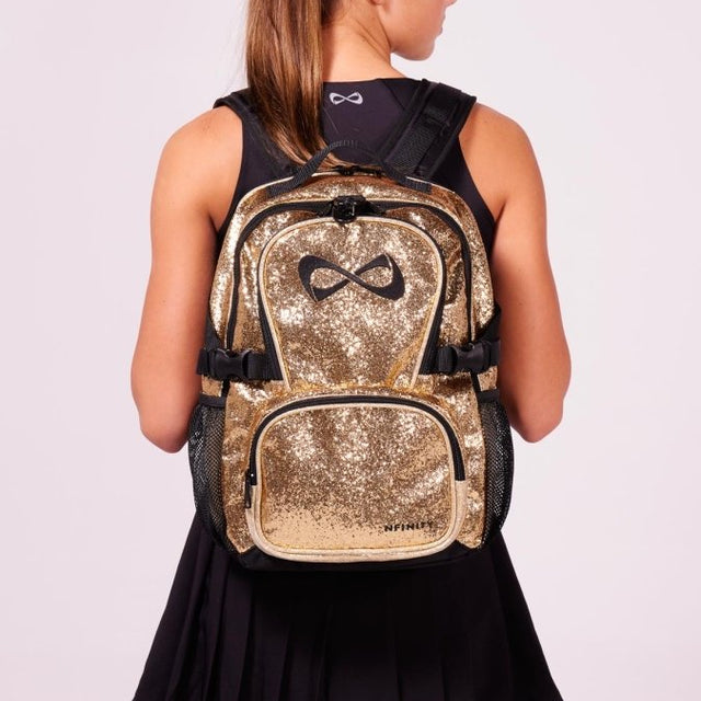 PETITE GOLD SPARKLE BACKPACK Nfinity