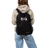 PETITE SPARKLE BACKPACK - BLACK WITH WHITE LOGO - Nfinity - Backpack