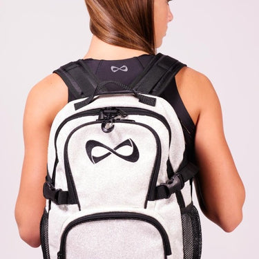 PETITE WHITE SPARKLE BACKPACK - Nfinity -