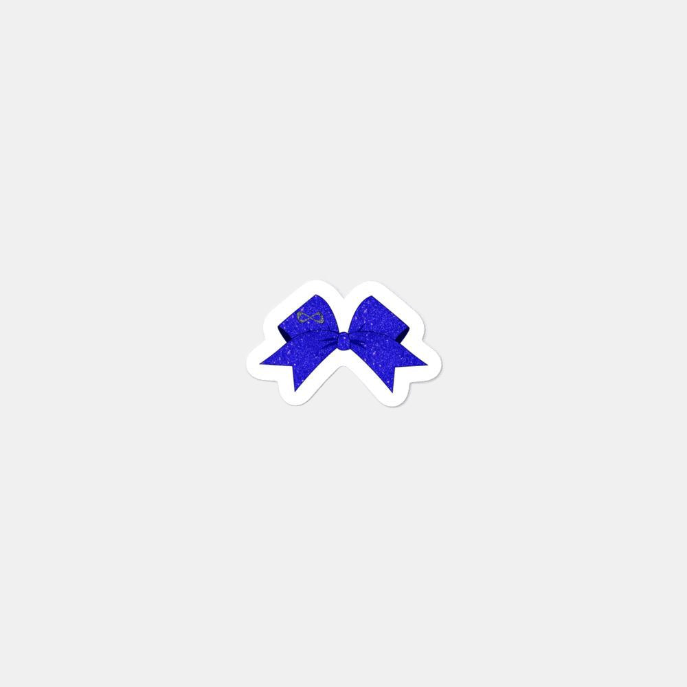 ROYAL BLUE BOW STICKER – Nfinity™ Cheer